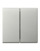 Двойная клавиша Gira System 55 сталь (3295600)