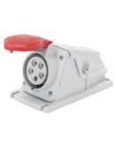 Стационарный разъем 90° GEWISS IP44 3P+N+T 32A 400В (GW62493)