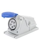 Стационарный разъем 90° GEWISS IP44 2P+E 16A 230В (GW62477)