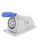 Стационарный разъем 90° GEWISS IP44 2P+E 32A 230В (GW62488)