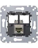 Механизм компьютерной розетки RJ-45 1-П cat.6А STP Merten (MEG4576-0021)