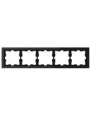 П'ятимісна рамка Schneider Electric D-Life чорний онікс (MEG4050-6503)
