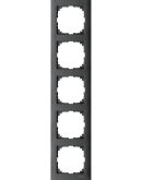 Пятиместная рамка Schneider Electric M-PURE антрацит (MEG4050-3614)
