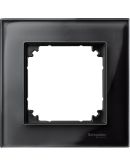 Рамка одинарная M-ELEGANCE glass оникс Merten (489103)