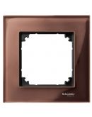 Рамка одинарная M-ELEGANCE glass махагон Merten (489115)