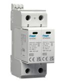 Разрядник (ПЗИП) Hager T1+T2 2P 25kA 1,2kV TN-S TT + дополнительный контакт
