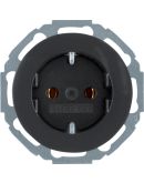 Розетка с з/к черная Berker R.Classic (47452045)