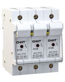 Держатель предохранителей Chint NRT28-32X 3P до 32А 10х38мм с индикацией (520470)