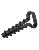 Дюбель ялинка E.Next e.metiz.dowel.flat.fir.black.14 для плоского проводу 14мм 100шт (m0080037)