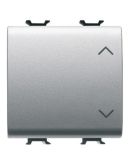Переключатель 3-х позиционный GEWISS Chorusmart 2M 1P 10A UP-DOWN (титан) GW14123