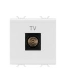 Розетка TV GEWISS Chorusmart 2M MALE CONN 9.5мм (сатиновый белый) GW15367