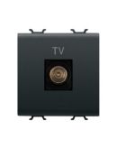 Розетка TV GEWISS Chorusmart 2M MALE CONN 9.5мм (чорний) GW12367