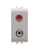 Аудио розетка GEWISS Chorusmart RCA 1M (бежевый) GW13453