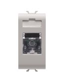 Телефонная розетка GEWISS Chorusmart RJ11 1M (бежевый) GW13401
