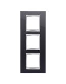Рамка Chorusmart LUX 2+2+2M вертикальна (тонер черный) GW16227TN