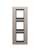 Металлическая рамка Chorusmart LUX 2+2+2M вертикальна (матовый алюминий/лава) GW16227WS