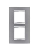 Рамка Chorusmart LUX 2+2M вертикальна (титан) GW16224VT
