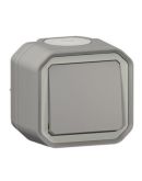 Кнопочный выключатель 10А Legrand PLEXO з НО контактом, серый (069720L)