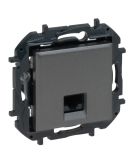 Механизм розетки компьютерной RJ-45 FTP Cat.5e Legrand Niloe Step сталь (863457B)