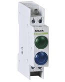 Модульный LED индикатор Noark Ex9PD2gb 230В AC/DC зеленый/синий (102438)