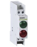 Модульный LED индикатор Noark Ex9PD2gr 230В AC/DC зеленый/красный (102463)