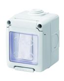 Выключатель проходной GEWISS 27 COMBI SYSTEM 1Р 16AX IP55 серый