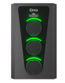 Побутова зарядна станція Octa Energy W322-S-S-S Wall на 22кВт (розетка 1ф + розетка 1ф + розетка 1ф)