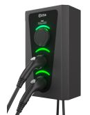 Побутова зарядна станція Octa Energy W322-S-C2-C2 Wall на 22кВт (розетка 1ф + Type 2 + Type 2)