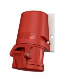 Настенная розетка Mennekes 16A5P 6H 400В IP44 (27004) красная