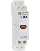 Модульный сигнальный индикатор Аско-Укрем 230В AC/DC SLD-1 желтый (A0140030033)