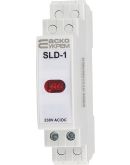 Модульный сигнальный индикатор Аско-Укрем 230В AC/DC SLD-1 красный (A0140030032)