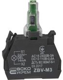 Контактный блок для кнопок TB5 Аско-Укрем ZBV-M3 220В (A0140010219)