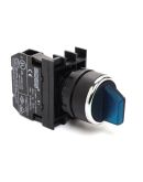 Переключатель на 2 положения EMAS B100SL21M 0-1 без фиксации (1НО) синий