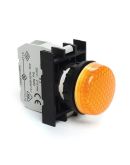 Сигнальная арматура с блок-контактом подсветки EMAS B030XS (без лампы) желтая