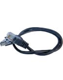 Патч-корд GEAR cat.5e UTP CU 24AWG 0.5м чорный (GPC-UTPCURJ45-0.5B)