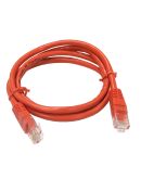 Патч-корд GEAR cat.5e UTP CU 24AWG 0.5м красный (GPC-UTPCURJ45-0.5R)