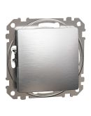 Кнопочный выключатель Schneider Electric Sedna Design & Elements 10A PRO, матовый алюминий SDD170111U