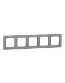 Рамка на 5 постов Schneider Electric Sedna Elements Sedna Elements PRO, матовый алюминий SDD370805U