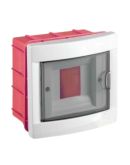 Встраиваемый пластиковый щит UEC ЩРВ-П-4 140х150х98мм IP40