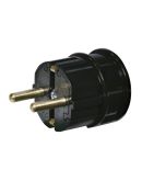Вилка угловая ETI PPB-90 2Р+РЕ поликарбонат IP20 черная (4481005)