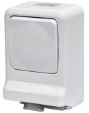 Розетка із сходовим вимикачем ETI PRV-3 2Р+РЕ IP 44 10/16A 250В
