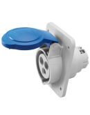 Встроенная силовая розетка GEWISS 10° IEC 309 HP IP44 2P+E 16A 230В 6ч (GW62205H)