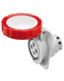 Встроенная силовая розетка GEWISS 10° IEC 309 HP IP67 3P+E 32A 400В 6ч (GW62242H)