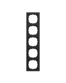 Пятиместная рамка Schneider Electric M-Pure Ocean Plastic MEG4050-3603 черная матовая