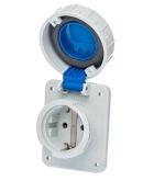 Настенная розетка IDE SCHUKO 2P+E 16A 250В IP67