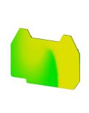 Торцевая крышка Klemsan AVK желто-зеленая (0.0.0.4.44132)