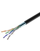 Кабель наружный КППЭ-ВП FTP кат.5е 4х2 0,51 24AWG полиэтилен(черный), бухта 305м