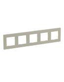Рамка 5-постовая Legrand Niloe Step песчаный (864675)