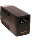 Пристрій безперебійного живлення GEAR 600VA LCD plastic RJ45+USB (GU-600PLCD)
