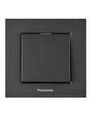 Выключатель 1-кл Panasonic Karre Plus 55 (дымчатый)